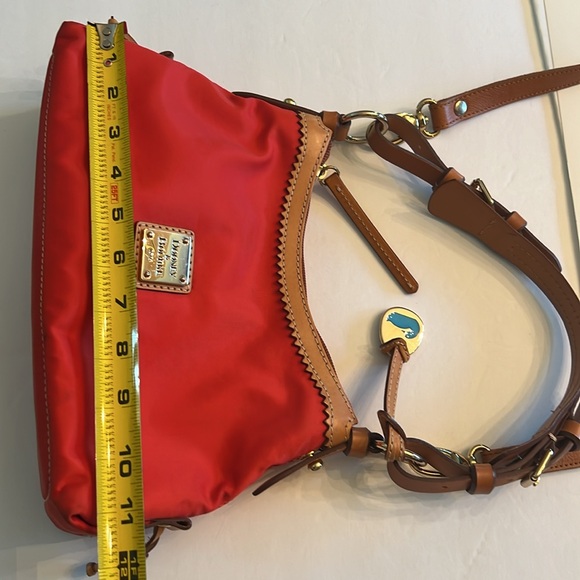 Dooney & Bourke Red and Tan Crossbody Bag - Picture 8 of 16